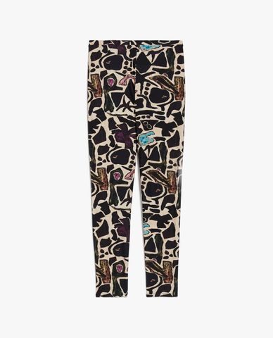  WEEKEND MAX MARA - Quần skinny lưng cao phối hoạ tiết Giara 