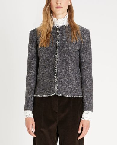  WEEKEND MAX MARA - Áo khoác nữ tay dài Cotton And Wool Jersey 