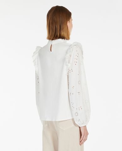  WEEKEND MAX MARA - Áo kiểu nữ cổ tròn tay dài Taddeo 