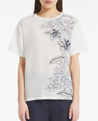  WEEKEND MAX MARA - Áo thun nữ ngắn tay cổ tròn Cellula 