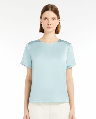  WEEKEND MAX MARA - Áo thun nữ cổ tròn tay ngắn Amburgo 