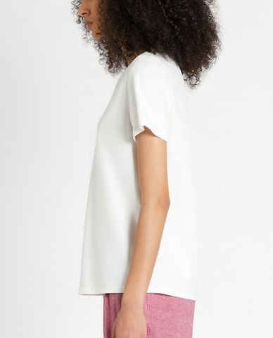  WEEKEND MAX MARA - Áo thun nữ ngắn tay cổ tròn Cotton Jersey 