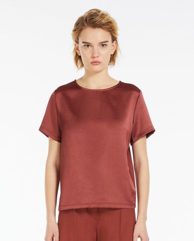  WEEKEND MAX MARA - Áo thun dáng lửng cổ tròn tay ngắn Torres 