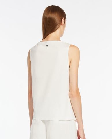  WEEKEND MAX MARA - Áo sát nách cổ thuyền phối nút thắt Nazione 