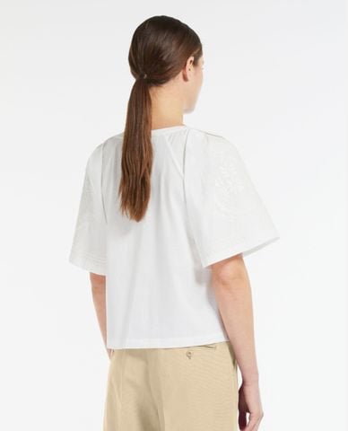  WEEKEND MAX MARA - Áo kiểu cổ tròn tay ngắn Livorno 