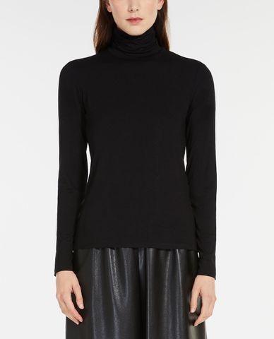  WEEKEND MAX MARA - Áo dệt kim nữ phom ôm cổ lọ tay dài Multif 