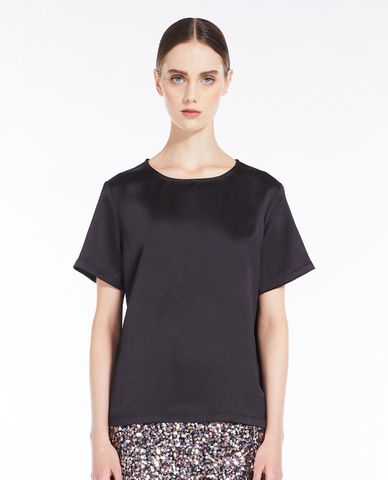  WEEKEND MAX MARA - Áo kiểu nữ cổ tròn tay ngắn Gilbert 