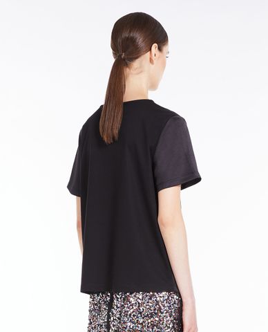  WEEKEND MAX MARA - Áo kiểu nữ cổ tròn tay ngắn Gilbert 