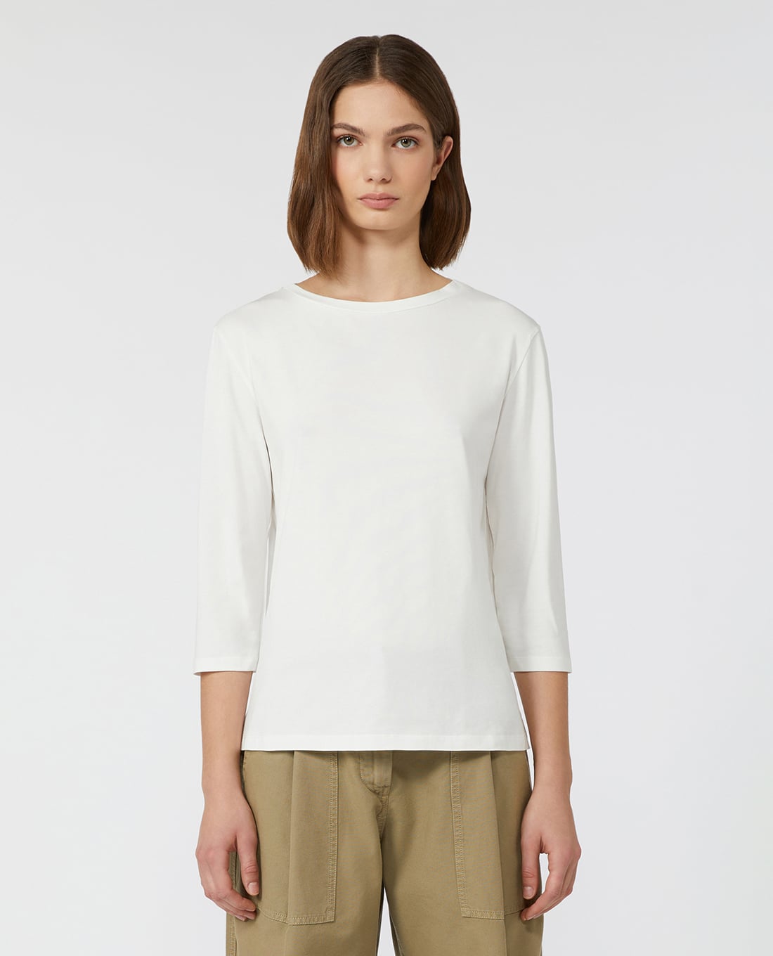 WEEKEND MAX MARA - Áo thun nữ cổ tròn tay dài Multia