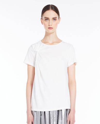  WEEKEND MAX MARA - Áo thun nữ cổ tròn tay ngắn Pergola 