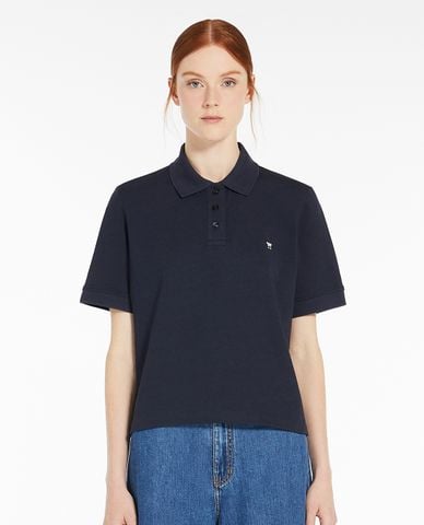  WEEKEND MAX MARA - Áo polo nữ cổ bẻ tay ngắn phối logo Scena 