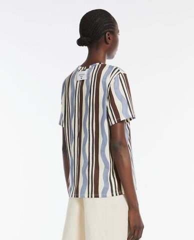  WEEKEND MAX MARA - Áo thun nữ tay ngắn họa tiết Cadine 