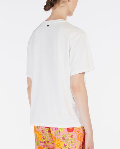  WEEKEND MAX MARA - Áo thun nữ tay ngắn cổ tròn Cotton Jersey 