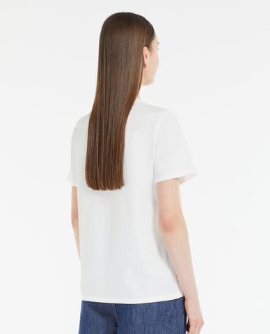  WEEKEND MAX MARA - Áo thun cổ tròn tay ngắn phối hình in nổi bật Yen 