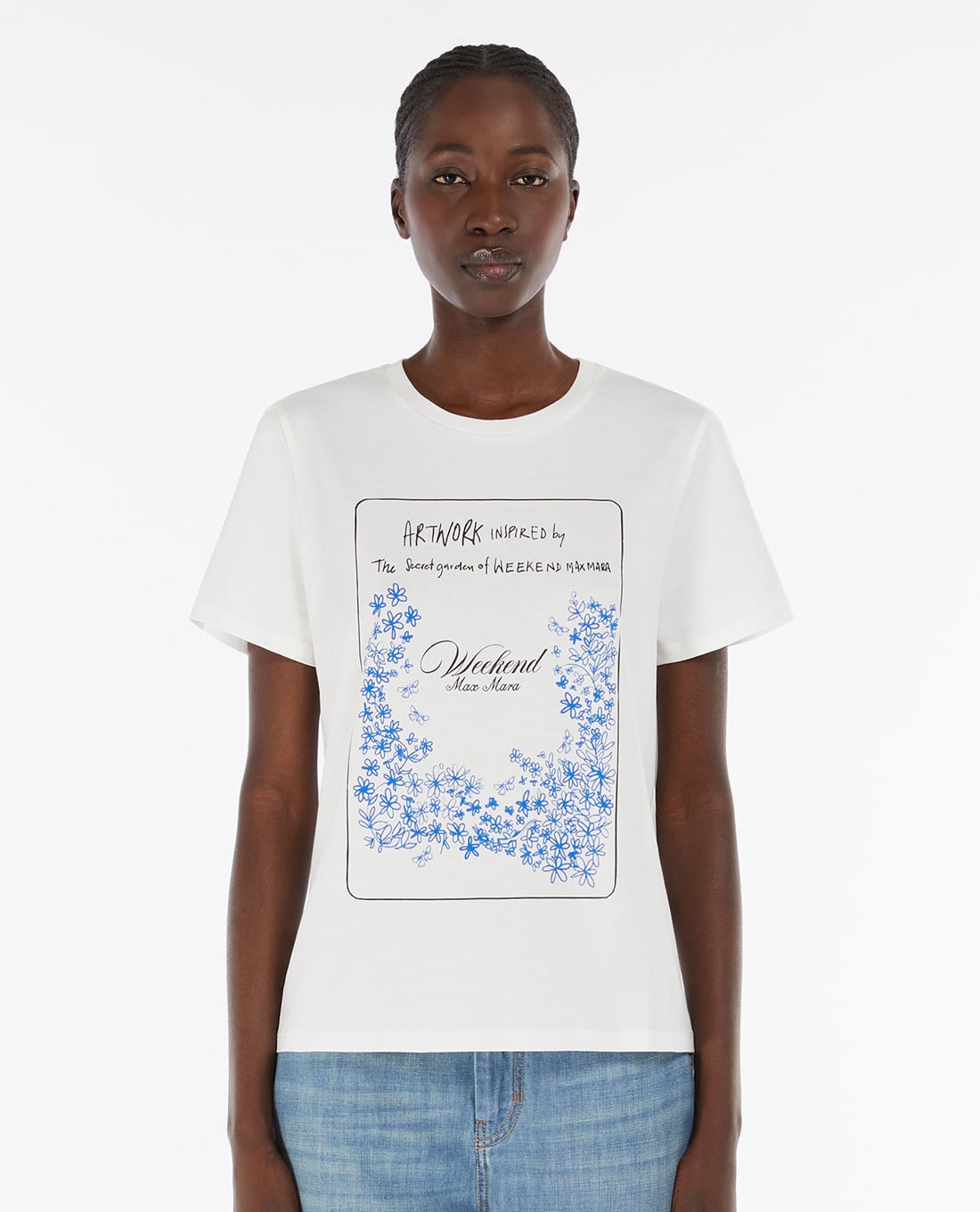WEEKEND MAX MARA - Áo thun nữ cổ tròn tay ngắn Teiera
