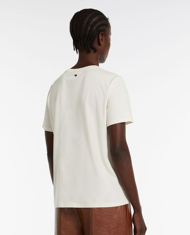  WEEKEND MAX MARA - Áo thun cổ tròn tay ngắn phối hoạ tiết Cinema 