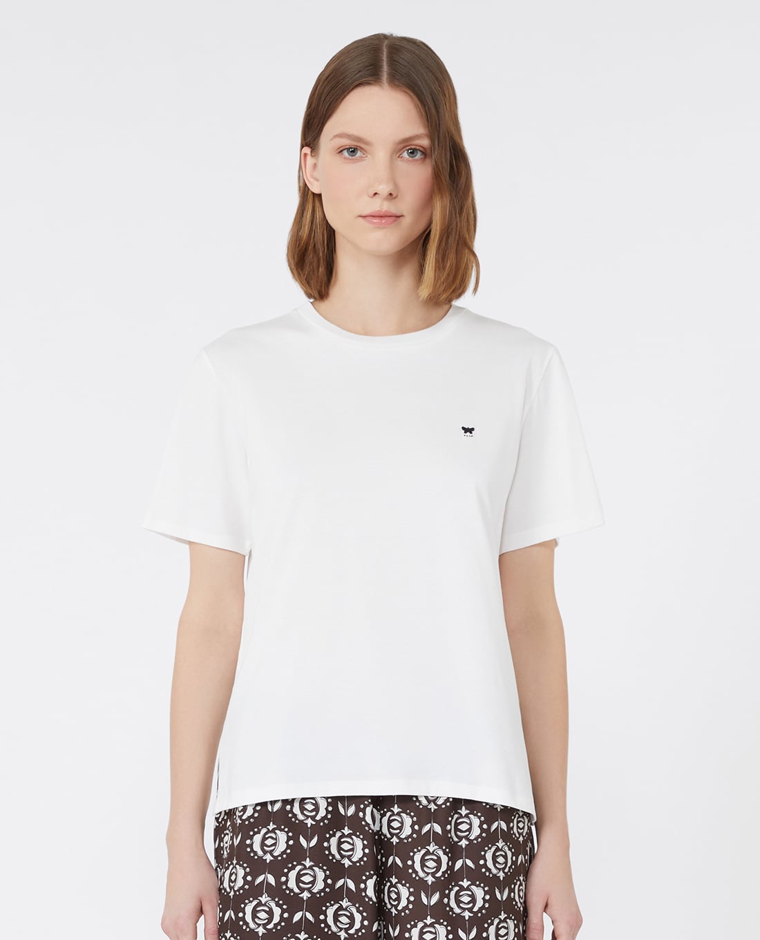 WEEKEND MAX MARA - Áo thun nữ cổ tròn tay ngắn Venaco