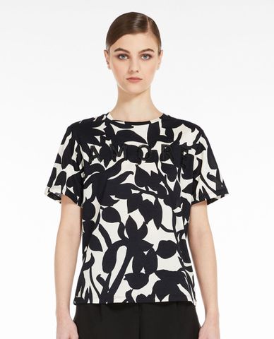  WEEKEND MAX MARA - Áo thun nữ cổ tròn tay ngắn Cerchio 