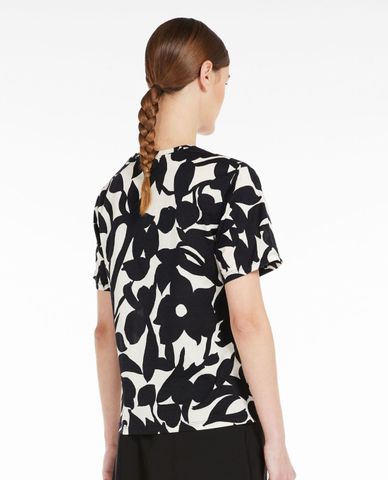  WEEKEND MAX MARA - Áo thun nữ cổ tròn tay ngắn Cerchio 