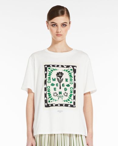  WEEKEND MAX MARA - Áo thun nữ cổ tròn tay ngắn Denaro 