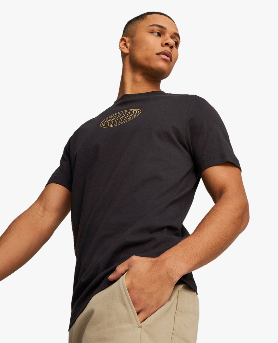 PUMA - Áo thun nam cổ tròn tay ngắn Graphics Foil