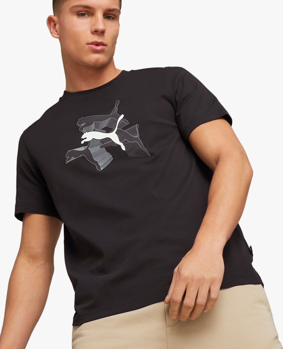 PUMA - Áo thun nam cổ tròn tay ngắn GRAPHICS Reflective