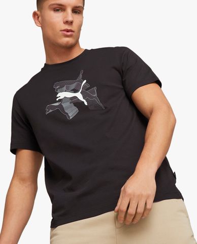  PUMA - Áo thun nam cổ tròn tay ngắn GRAPHICS Reflective 