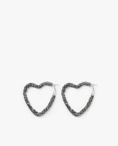  CECI - Khuyên tai nữ hình trái tim đính đá sang trọng 