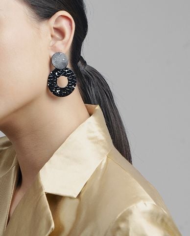  CECI - Khuyên tai nữ dạng khoen tròn lớn thời trang 