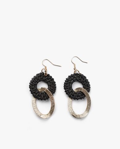  CECI - Khuyên tai nữ chuỗi mắc xích lớn thời trang 