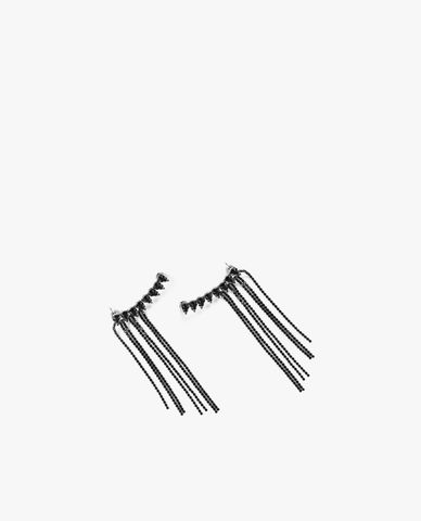  CECI - Khuyên tai nữ đính nhiều đá dáng thả 