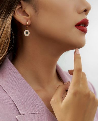  CECI - Khuyên tai nữ khoen tròn thời trang 