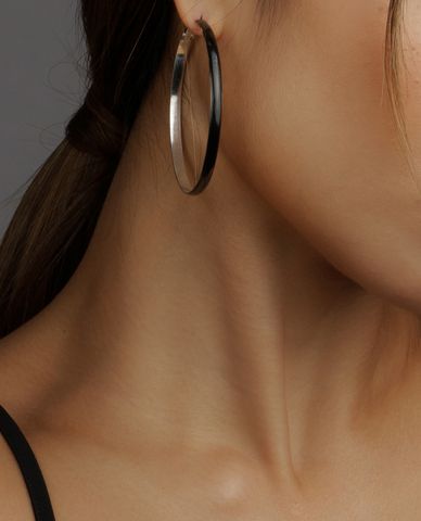  CECI - Khuyên tai nữ khoen tròn bản mảnh cá tính 