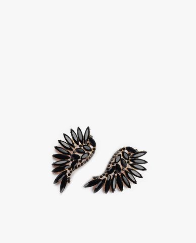  CECI - Khuyên tai nữ hình đôi cánh đính đá sang trọng 