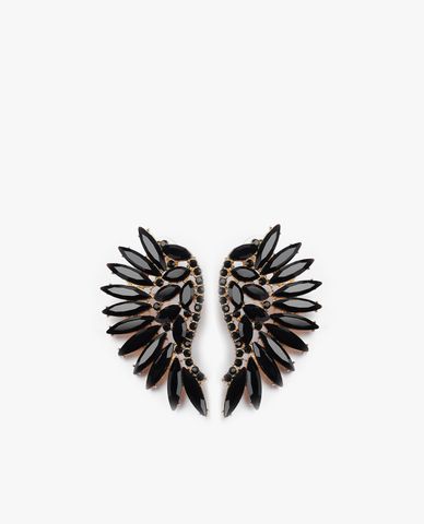  CECI - Khuyên tai nữ hình đôi cánh đính đá sang trọng 