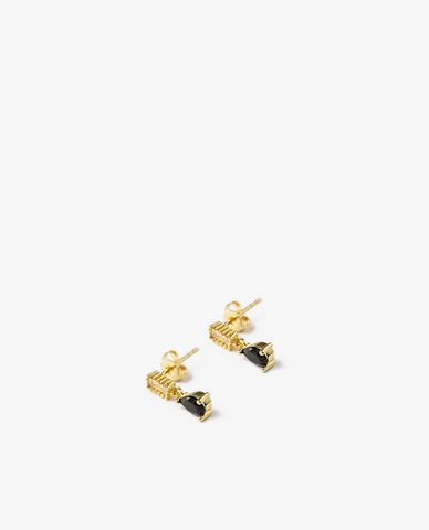  CECI - Khuyên tai nữ dáng thả đính đá sang trọng 