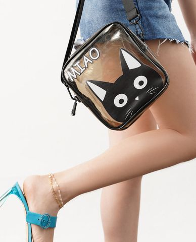  CECI - Túi đeo chéo nữ trong suốt dáng vuông trẻ trung 