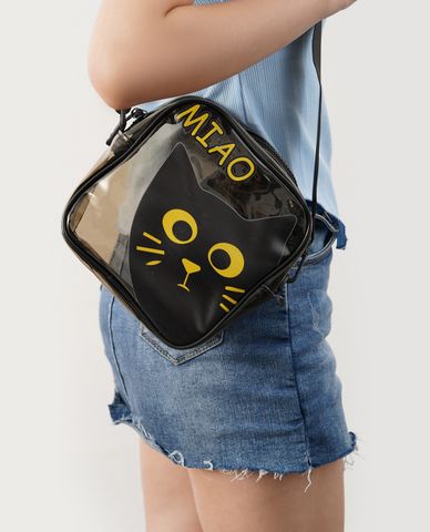  CECI - Túi đeo chéo nữ trong suốt dáng vuông trẻ trung 