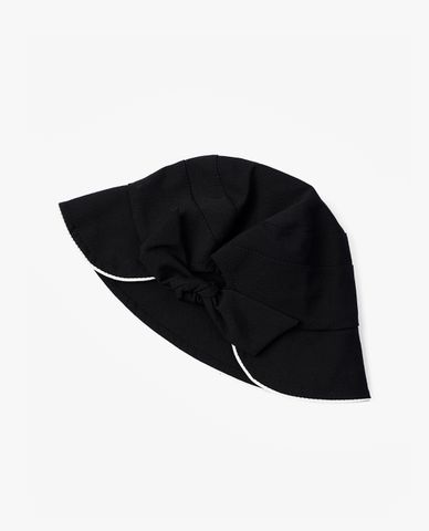  CECI - Nón rộng vành nữ phối nơ basic thanh lịch 