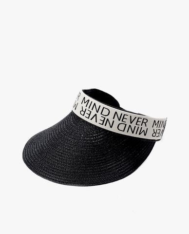  CECI - Nón nửa đầu nữ phối chữ in thời trang 