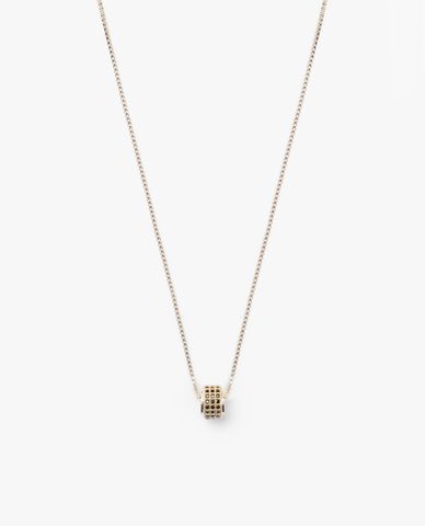  CECI - Vòng cổ nữ dạng chuỗi xích nhỏ phối mặt đính đá độc đáo 