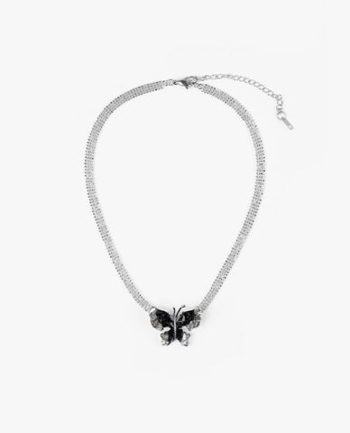  CECI - Vòng cổ nữ phối mặt bươm bướm đính đá 