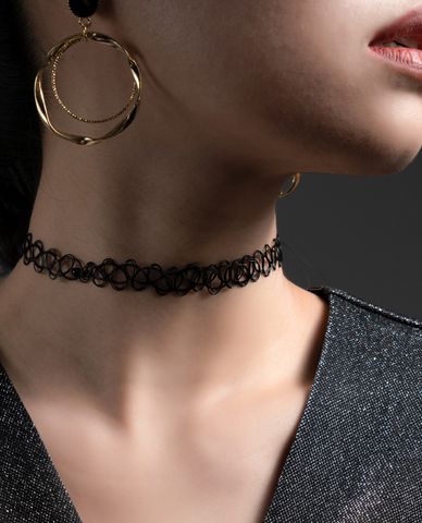  CECI - Vòng cổ choker nữ dây xoắn nhỏ độc đáo 