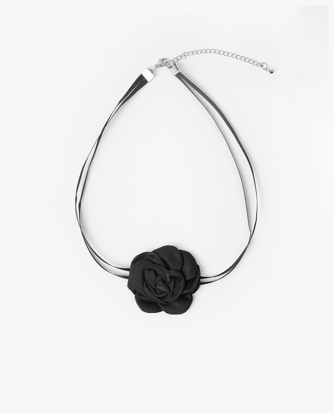 CECI - Vòng cổ nữ choker hoa hồng đen dây đeo dài
