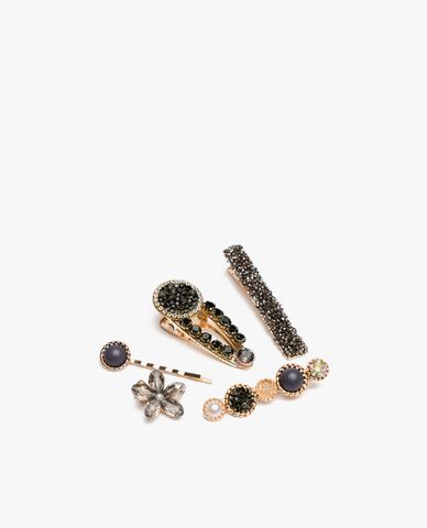  CECI - Pack 5 kẹp tóc nữ đính đá sang trọng 