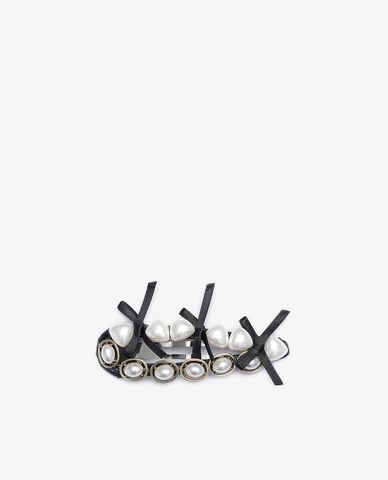  CECI - Kẹp tóc nữ đính ngọc trai thắt nơ xinh xắn 