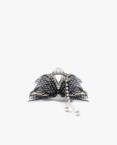  CECI - Kẹp tóc nữ đính đá phối chiếc nơ lớn xinh xắn 