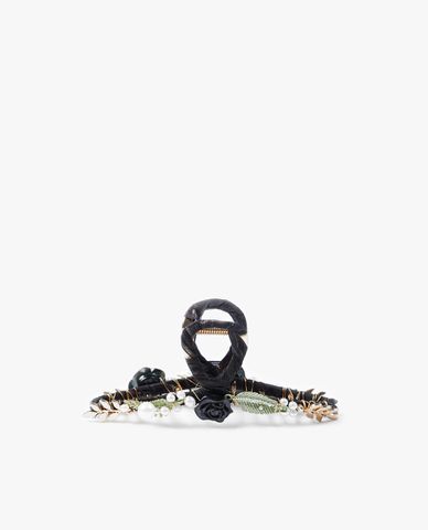  CECI - Kẹp tóc nữ hình hoa hồng phối đính ngọc trai sang trọng 