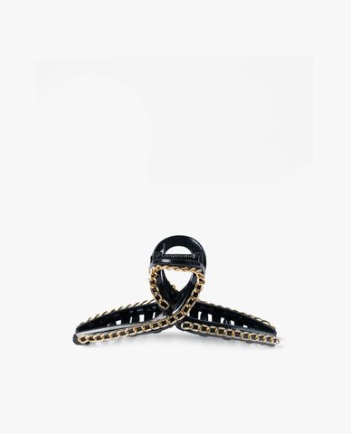  CECI - Kẹp tóc nữ phối chuỗi xích kim loại nổi bật 