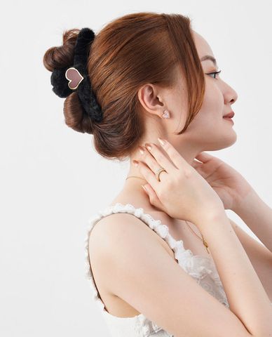  CECI - Kẹp tóc nữ càng cua bọc vải sang trọng 